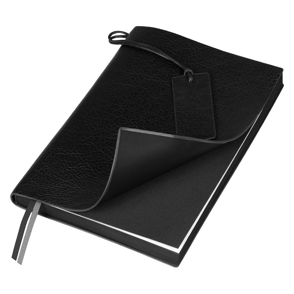 Ежедневник Flexy Foggia Leatherette B5, черный, недатированный