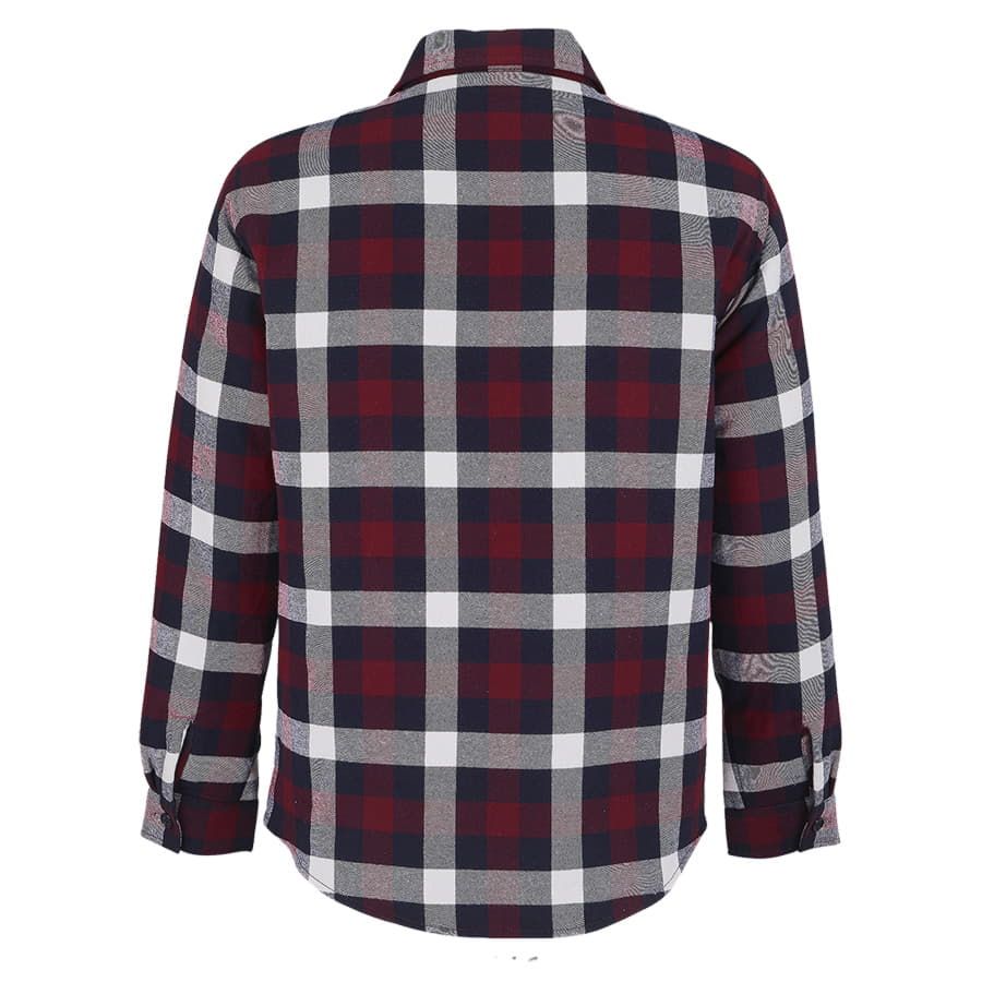 Куртка рубашка мужская NOAH, бордо,3XL/4XL(3),100%хлопок,180 г/м2;подкл. и утеплитель:100%полиэстер