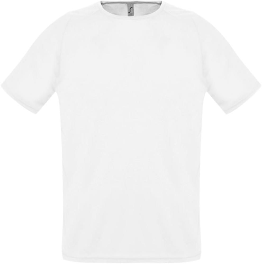 Футболка унисекс Sporty 140 белая, размер XS