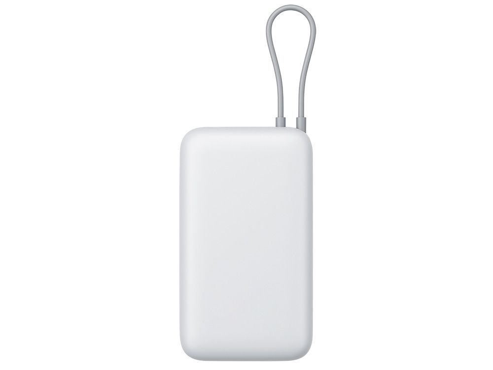 Внешний аккумулятор с встроенным кабелем Xiaomi Power Bank 20000mAh (Integrated Cable) GL Light Gray