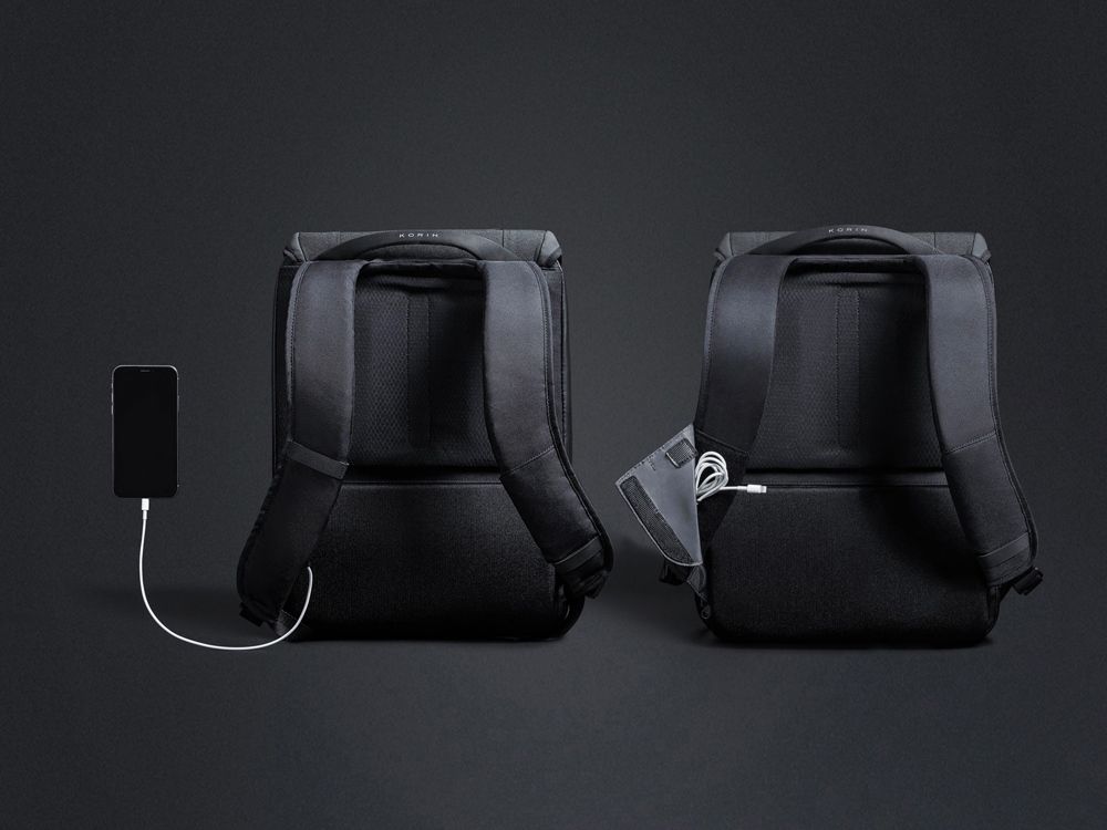 Водостойкий антикражный рюкзак Clickpack для ноутбука 15.6", черный
