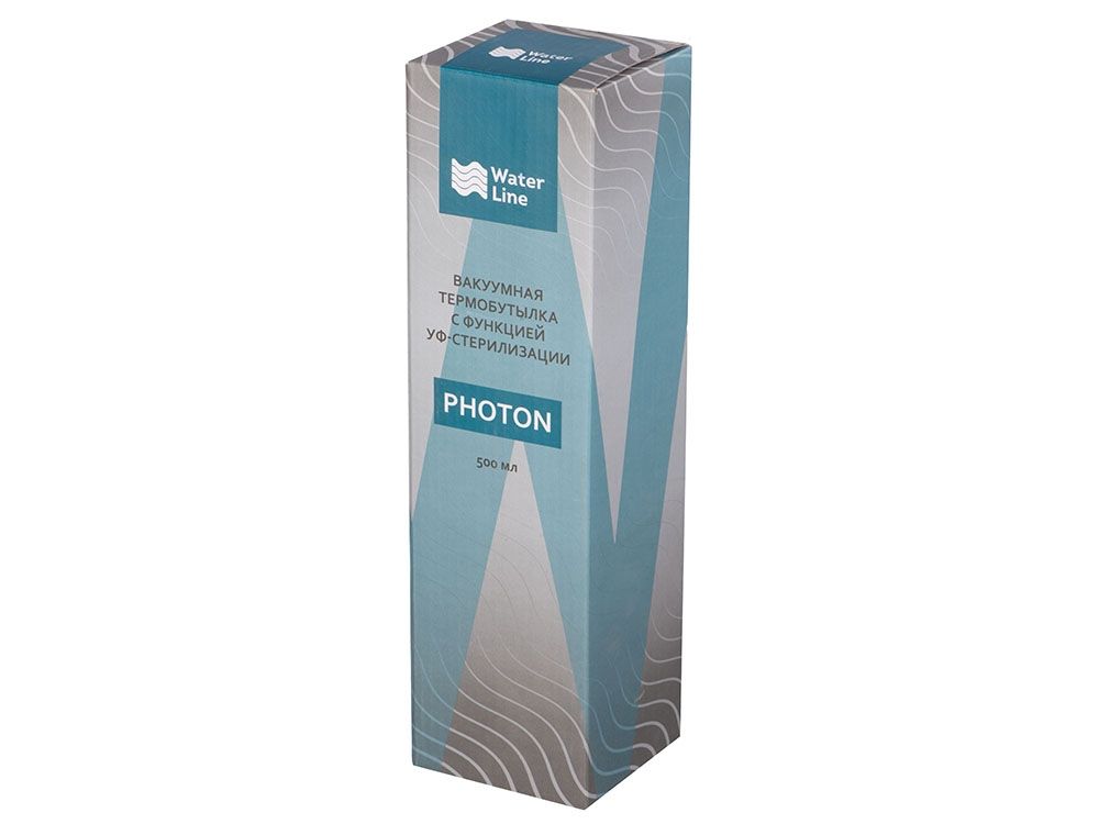Вакуумная термобутылка с УФ-стерилизацией "Photon", черный, 500 мл