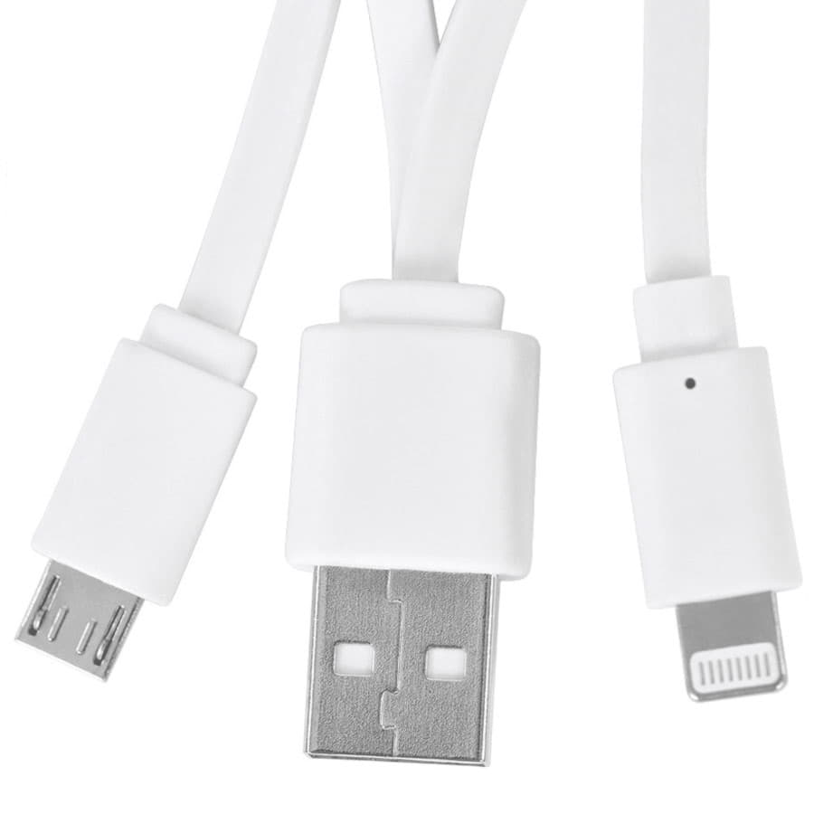 Универсальный аккумулятор "Softi" (5000mAh),белый, 7,5х12,1х1,1см, искусственная кожа, пластик