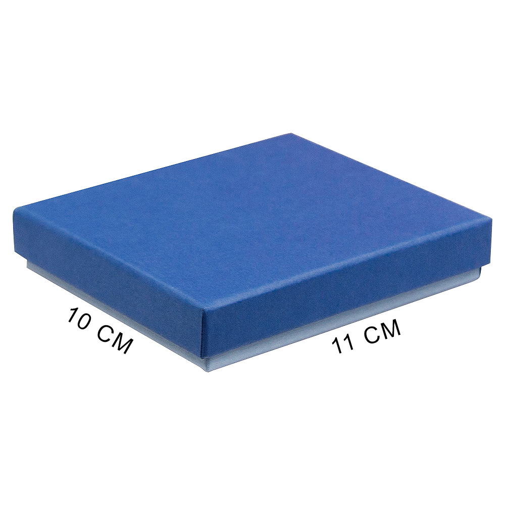 Коробка подарочная Solution, синяя, размер 11*10*2