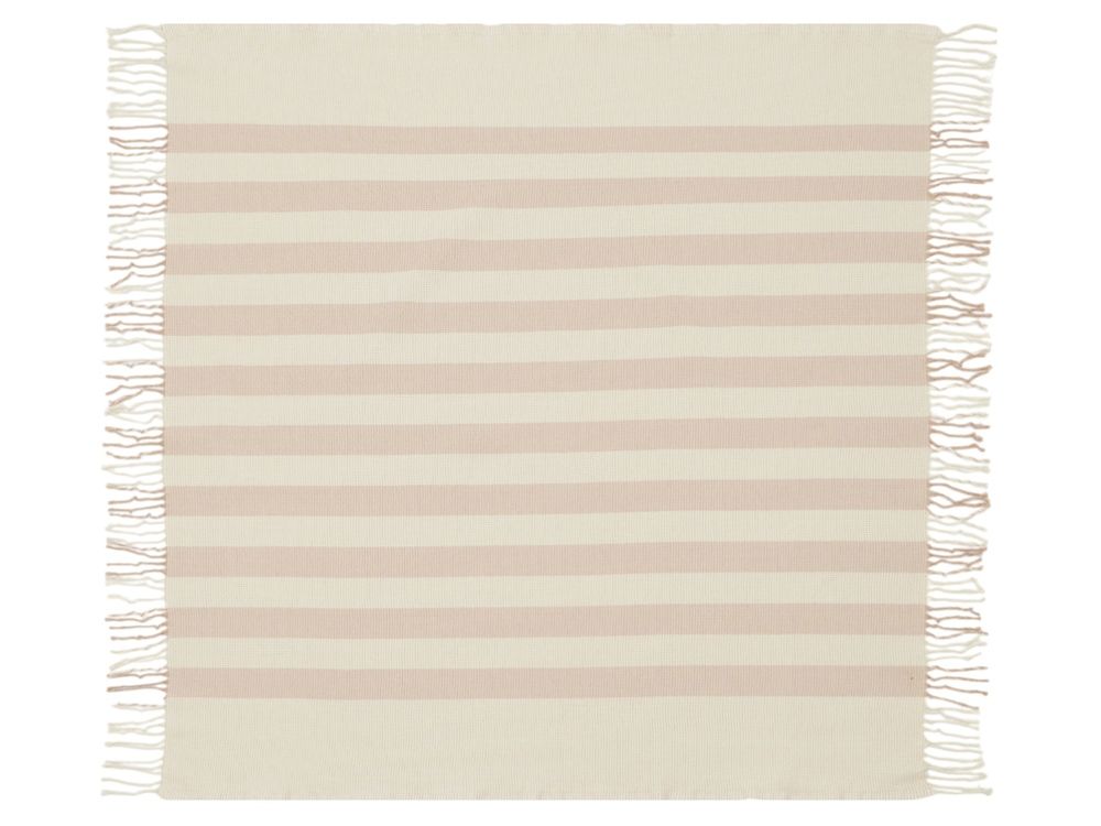 Плед «Reglet» из хлопка с бахромой