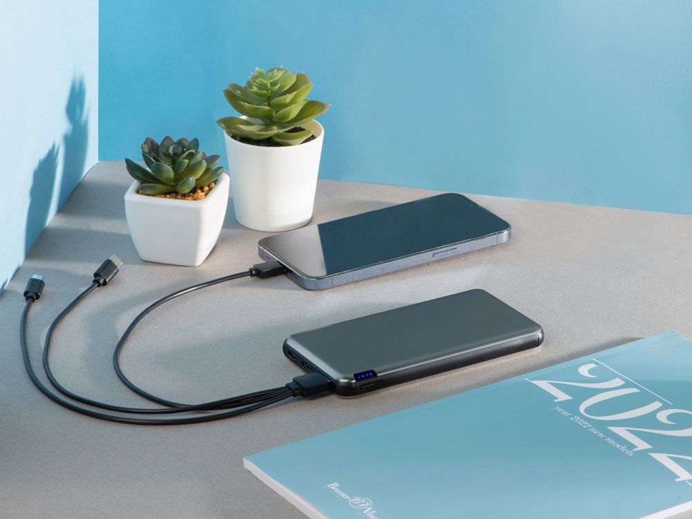 Внешний аккумулятор «Forge» v.2, металл, 10000mah, серый