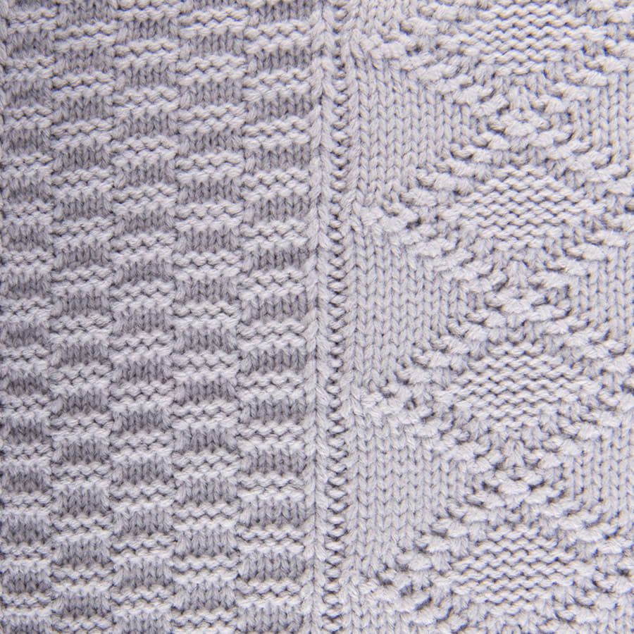 Плед LYKKE MIDI, серый, шерсть 30%, акрил 70%, 150*200 см