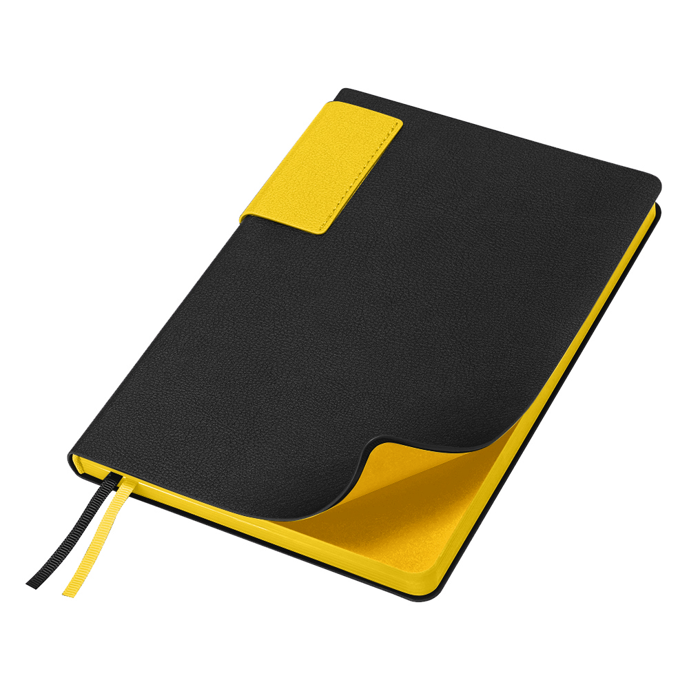 Ежедневник Flexy Star Sivilia Black Edition Color А5, черно-желтый, недатированный