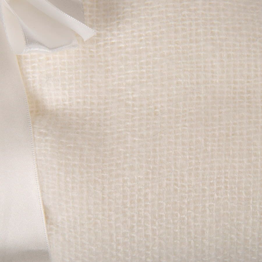 Плед "MOHAIR",  белый,  130х150 см; акрил,  