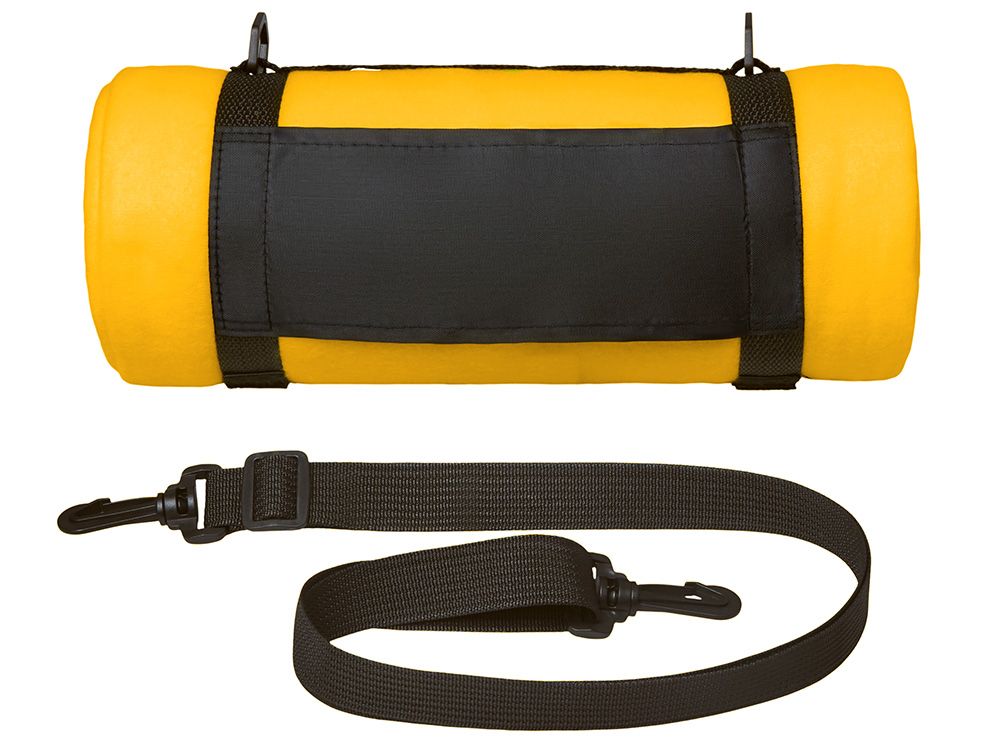 Плед «Нежность» с плечевым ремнем, желтый