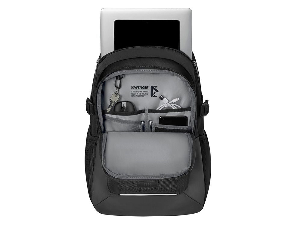 Рюкзак WENGER XE Ryde 16", черный, переработанный ПЭТ/Полиэстер, 33х22х47 см, 26 л.