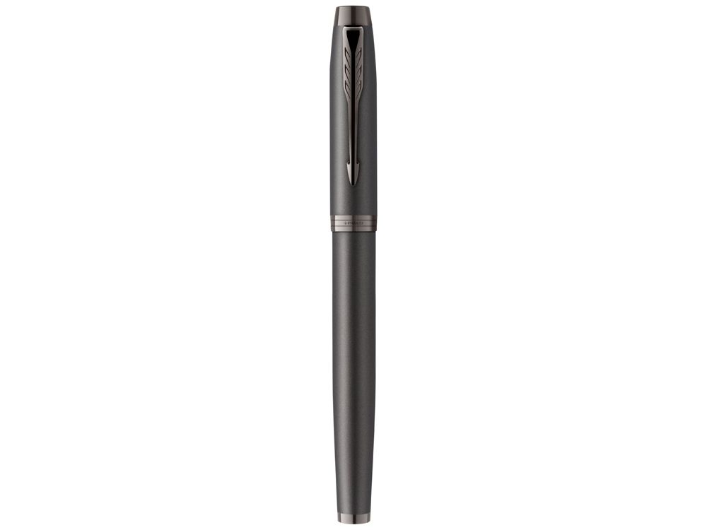 Перьевая ручка Parker IM Monochrome Black, перо:F, цвет чернил: blue, в подарочной упаковке.