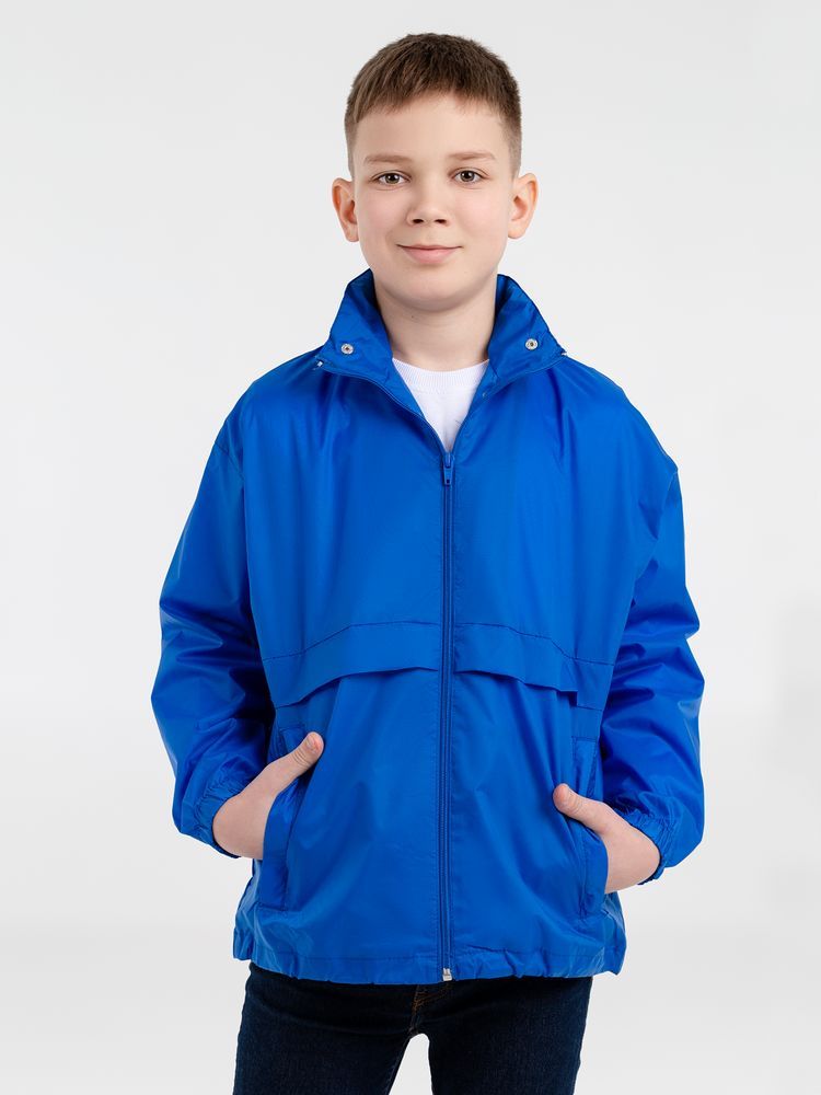 Ветровка детская Surf Kids, ярко-синяя, на рост 118-128 см (8 лет)