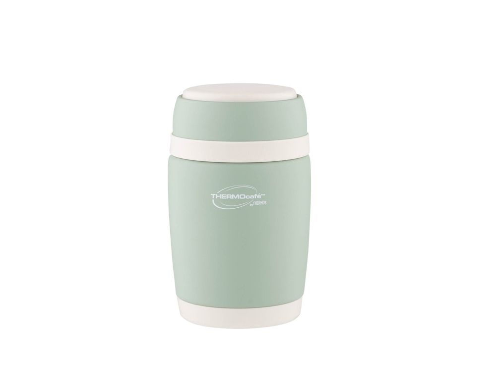 Термос из нерж. стали для еды тм ThermoCafe DETC-400FJ, 0.4L, салатовый