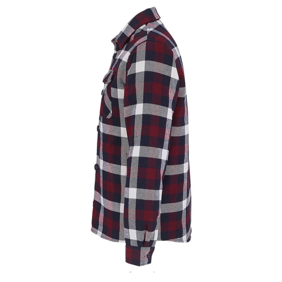 Куртка рубашка мужская NOAH, бордо, XS/S(0),100%хлопок,180 г/м2;подкладка и утеплитель:100%полиэстер