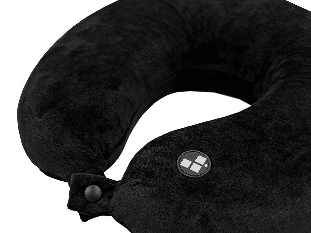 Подушка для путешествий с эффектом памяти Мемо "Drowsy" Black