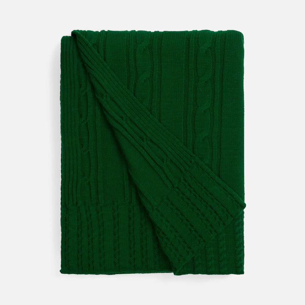 Плед Remitti, глубокий зеленый