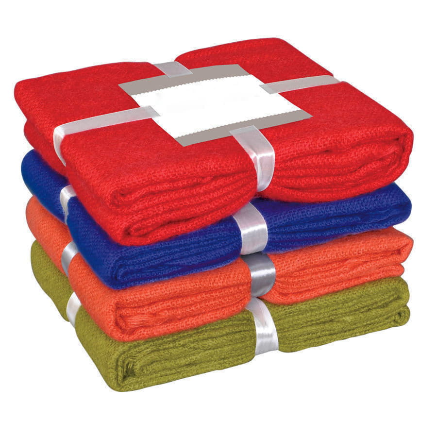 Плед "MOHAIR",  белый,  130х150 см; акрил,  