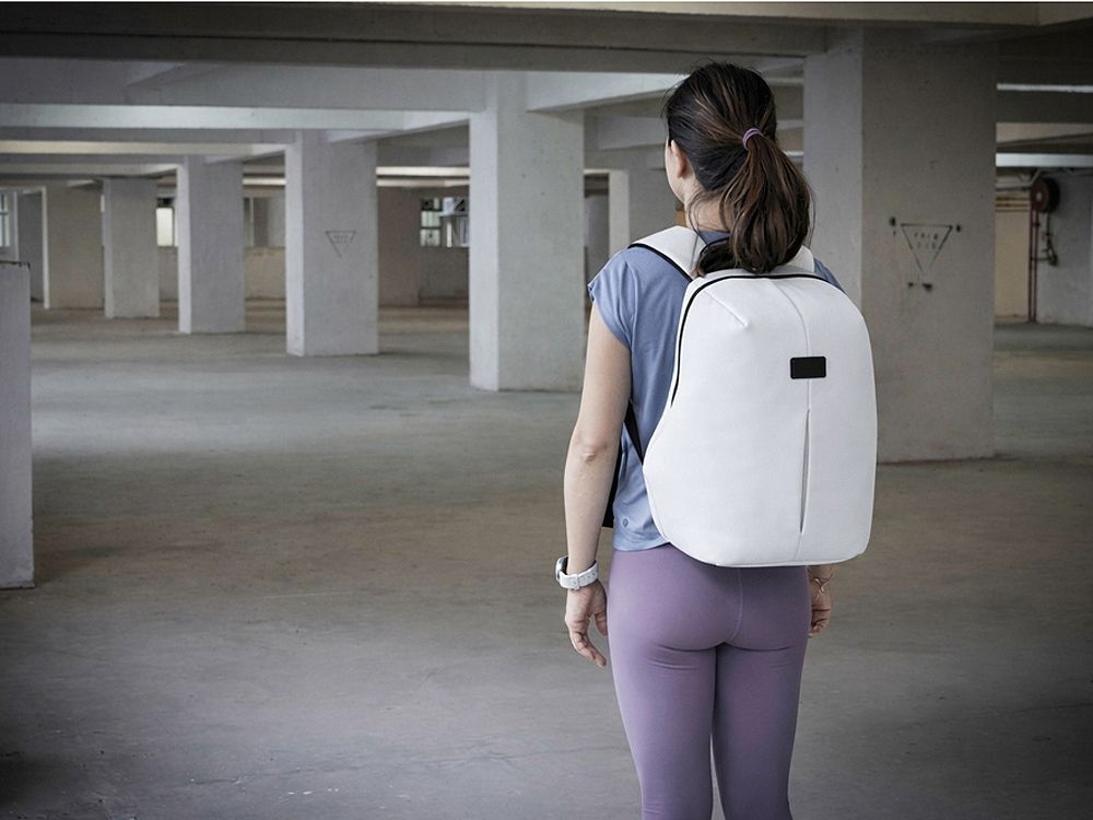 Рюкзак с защитой от краж "Phantom Mini", белый