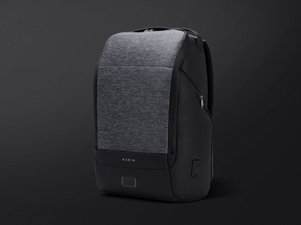 Антикражный рюкзак FlexPackPro для ноутбука 15.6", серый/черный