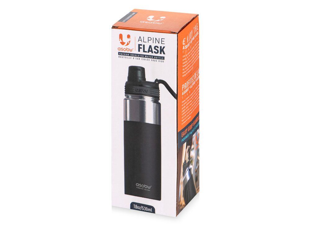 Вакуумная термобутылка «ALPINE FLASK», 530 мл, черный