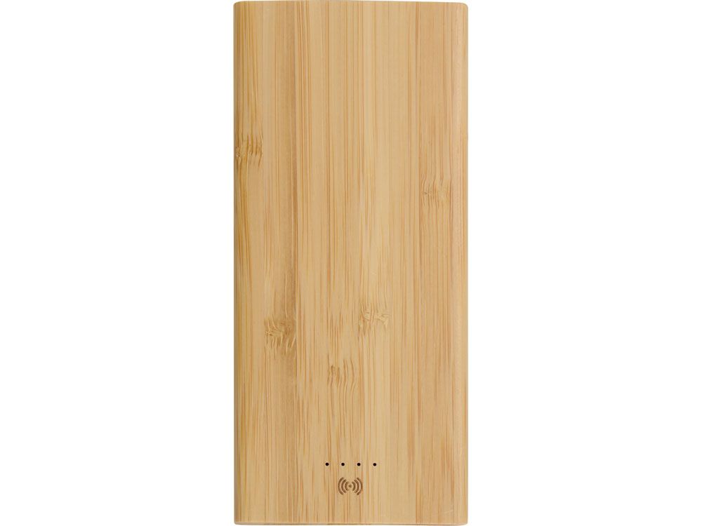 Внешний беспроводной аккумулятор из бамбука "Bamboo Air", 10000 mAh