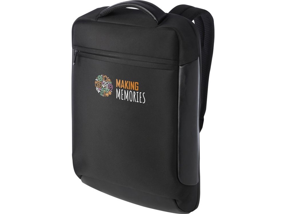 Expedition Pro компактный рюкзак для ноутбука 15,6" из переработанных материалов, 12 л - Черный