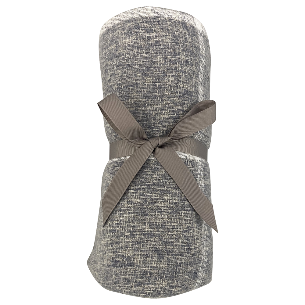 Плед акриловый Super Soft Square размер 120*160 см, темно- серый в клетку