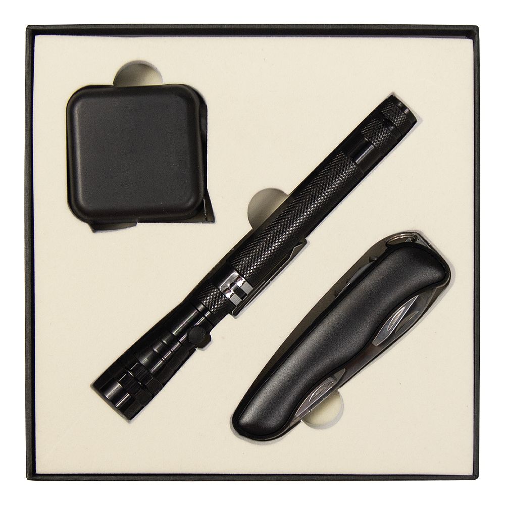 Набор подарочный Solution Superior Trio (Фонарь телескопический Tools Flashlight, рулетка Tools Master, 3 метра