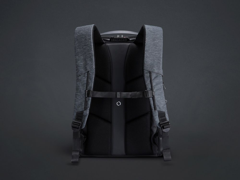 Антикражный рюкзак FlexPackPro для ноутбука 15.6", серый/черный
