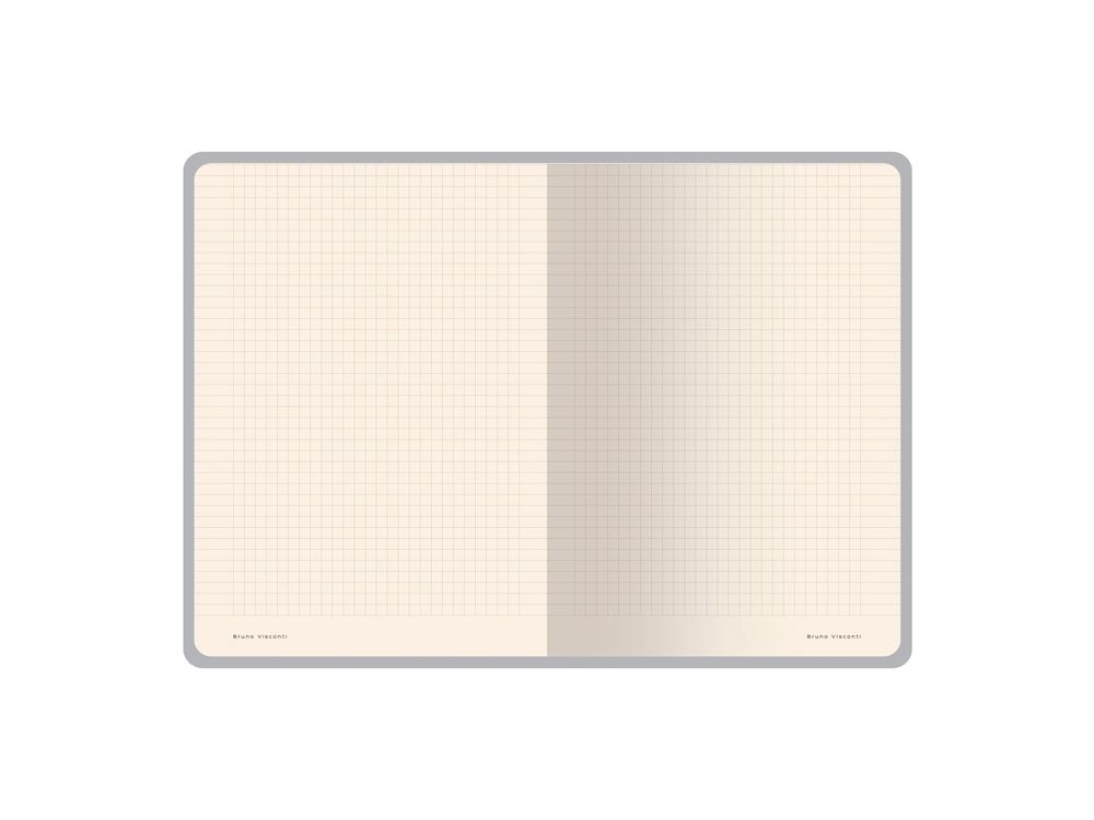 Бизнес тетрадь А5 "Megapolis flex" 60 л. soft touch клетка, синий