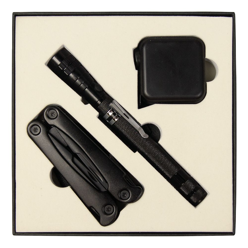 Набор подарочный Solution Superior Trio (Фонарь телескопический Tools Flashlight, рулетка Tools Master, 3 метра