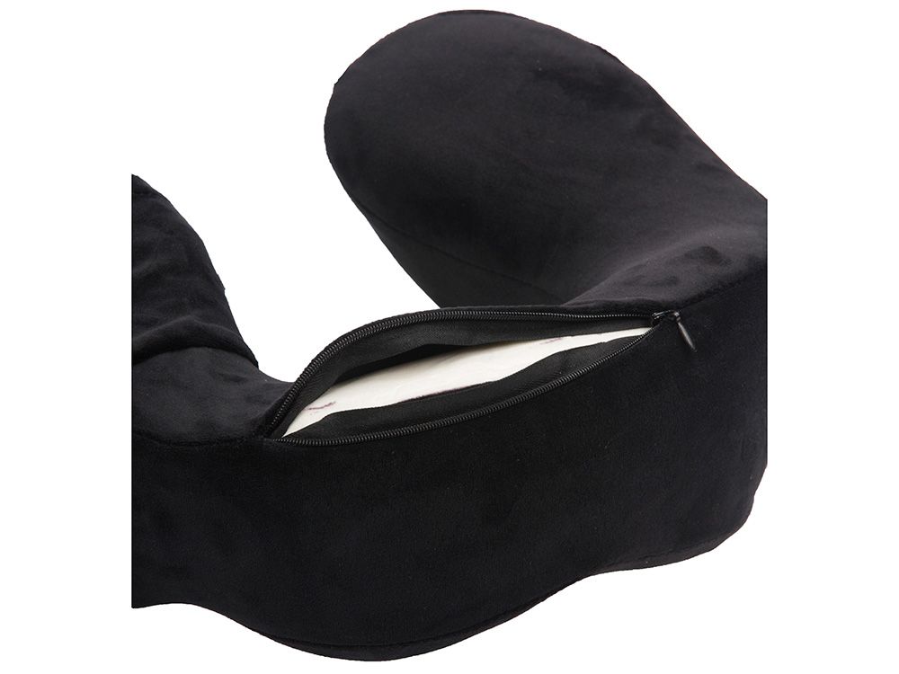 Подушка для путешествий с эффектом памяти Мемо "Bluewinder" Black