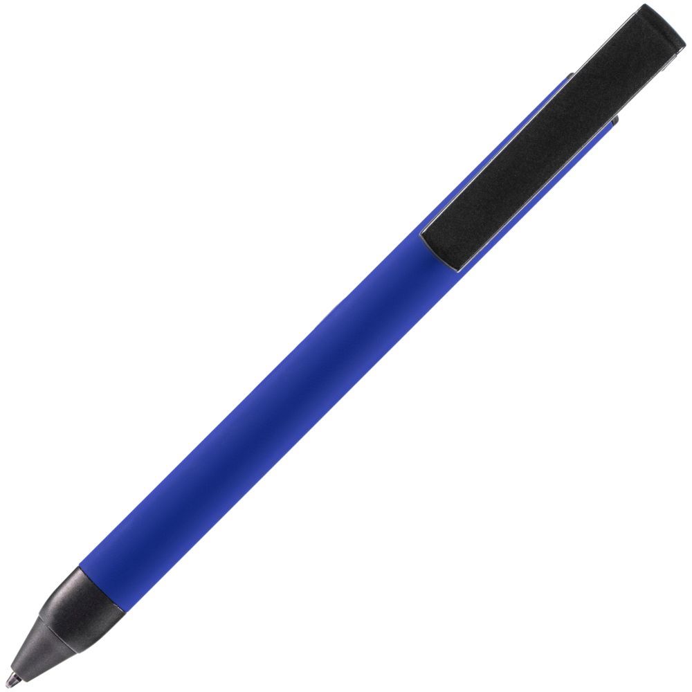 Ручка шариковая Standic Soft Touch с подставкой для телефона, синяя