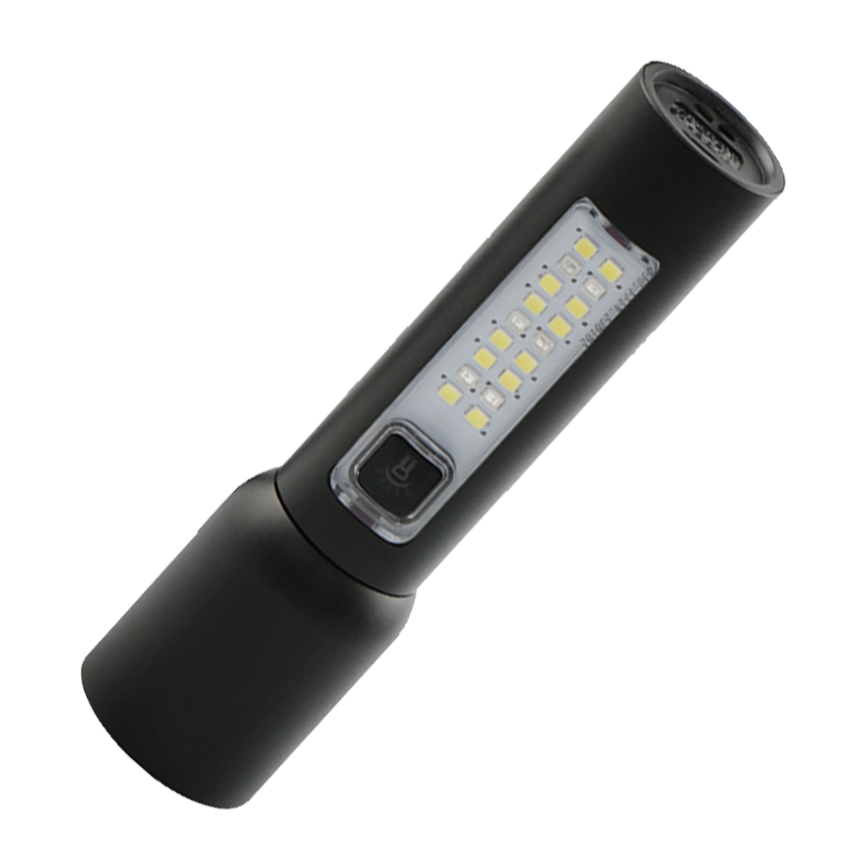 Фонарь Tools Ghent, алюминиевый, аккумуляторный, с зарядкой type-c, черный