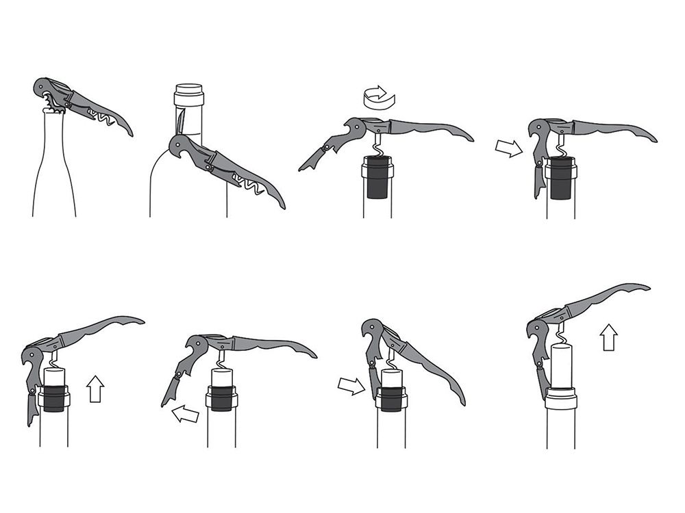 Нож сомелье из нержавеющей стали Pulltap's Inox
