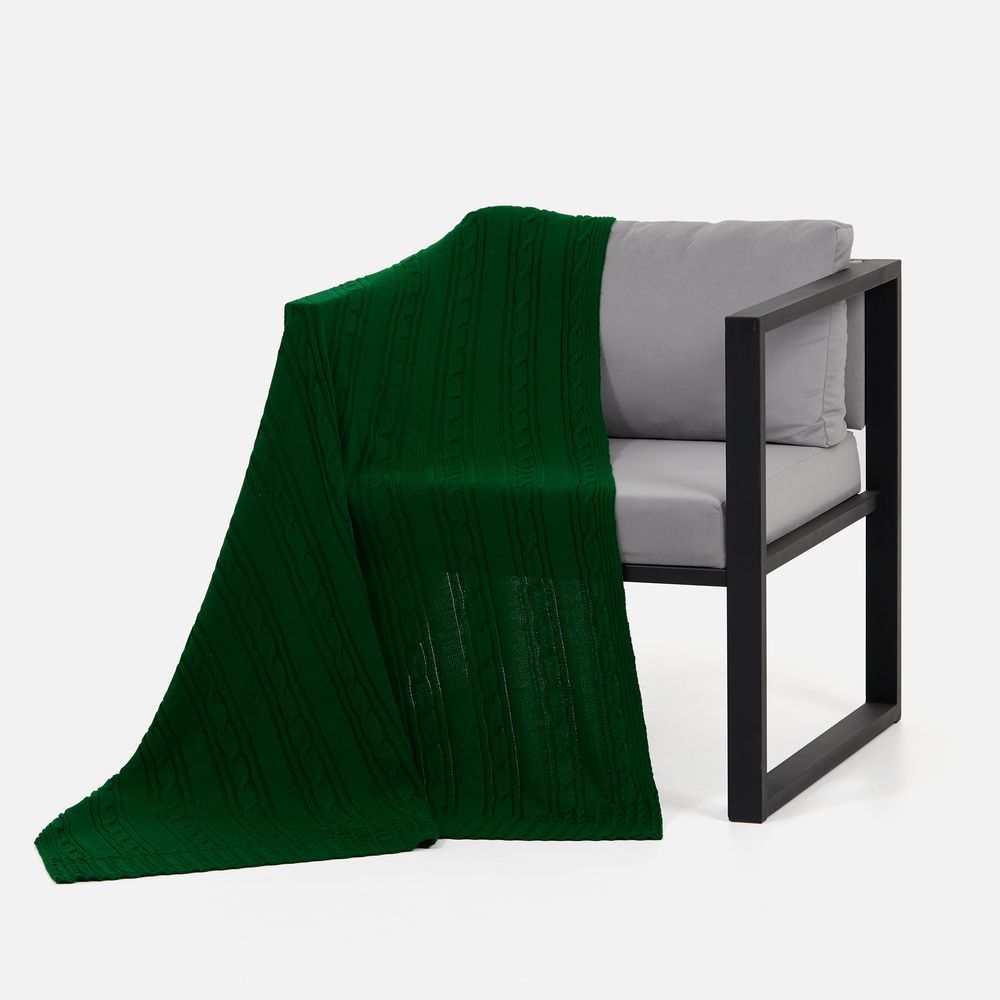 Плед Remitti, глубокий зеленый