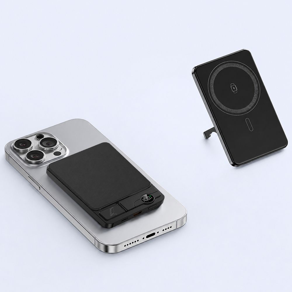 Внешний аккумулятор c беспроводной зарядкой Superb, 5000 mAh, черный