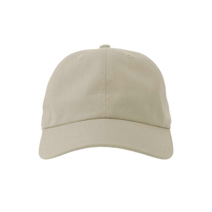 Бейсболка "DAD HAT-S", 6 клиньев, металлическая застежка, бежевый, 80% хлопок, 20% переработанный хлопок, 270 г/м2