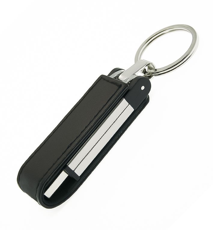 Флеш накопитель USB 2.0 Verona в кожаном чехле 16GB, металл
