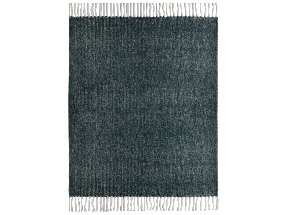 Плед Warmy с шерстью, темно-синий