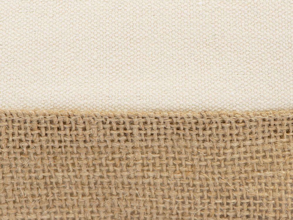 Косметичка "Jute" с ручкой из хлопка и джута, натуральный