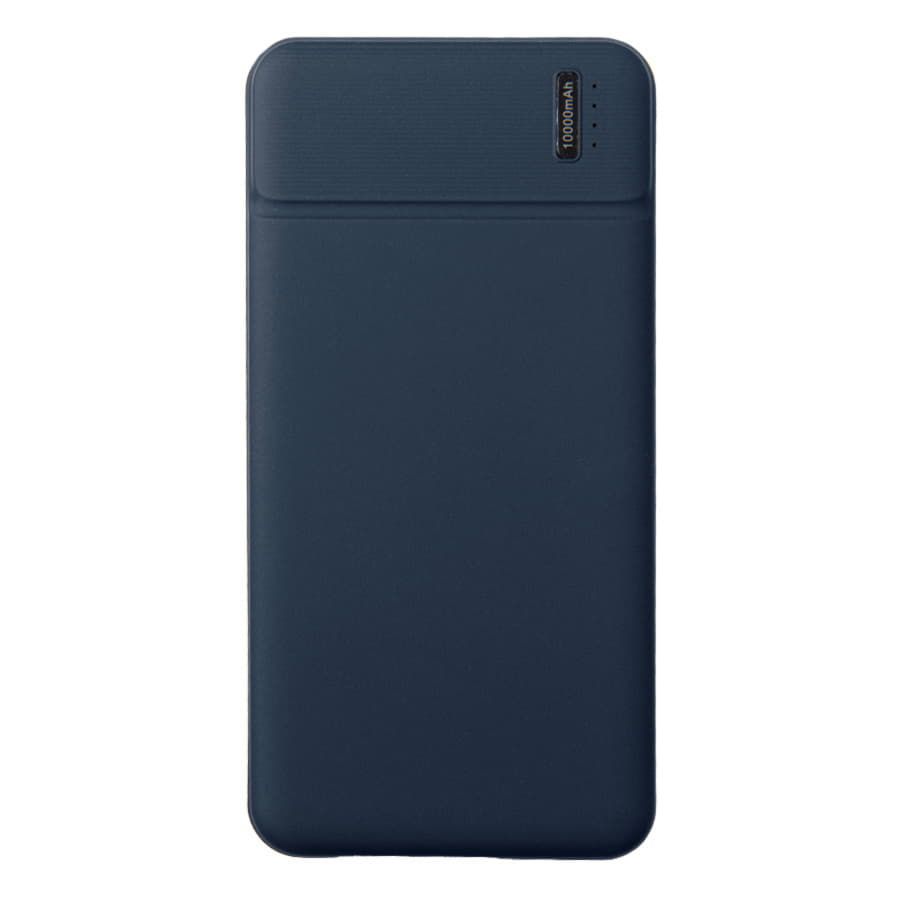 Универсальный аккумулятор Flash 10 (10000 мАч) с подсветкой и soft touch,синий,13,7х6,87х1,55 мм