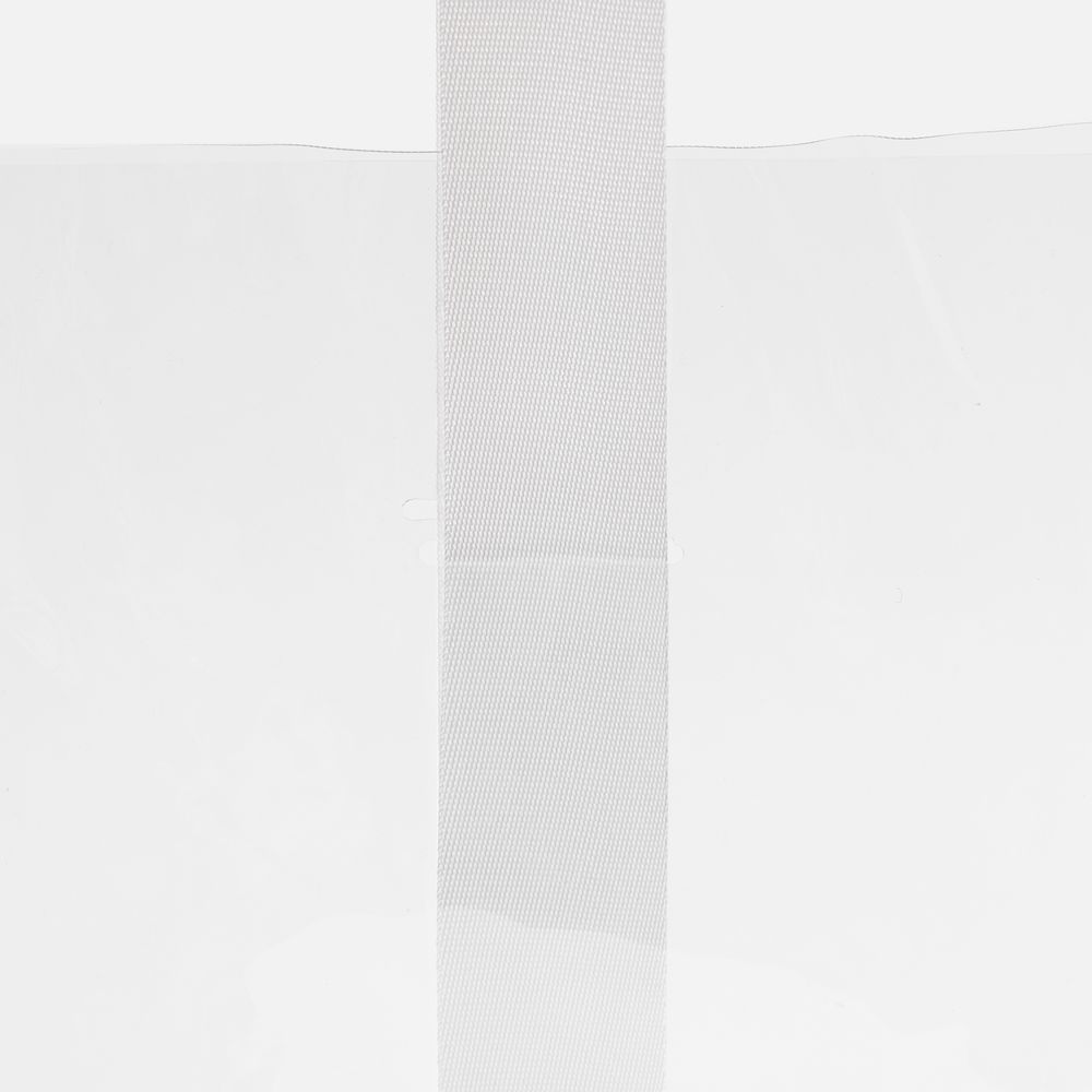 Шопер Clear Fest, ver.2, прозрачный с белыми ручками