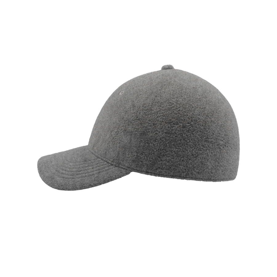 Бейсболка "Uni-Cap Polarfleece", без панелей и швов, серый, 100% полиэстер  270 г/м2        