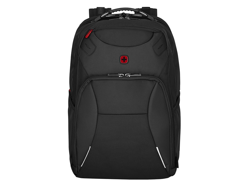Рюкзак WENGER Cosmic 17", чёрный, переработанный ПЭТ/ПВХ/полиэстер, 34 x 23 x 49 см, 30 л