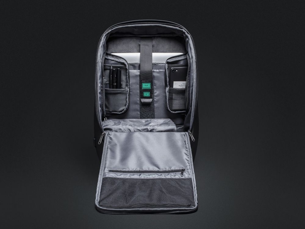 Антикражный рюкзак FlexPackPro для ноутбука 15.6", серый/черный