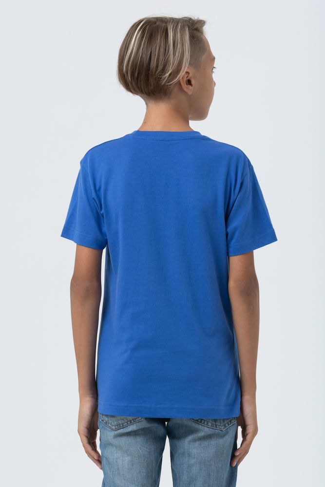 Футболка детская Regent Fit Kids, ярко-синяя, на рост 118-128 см (8 лет)