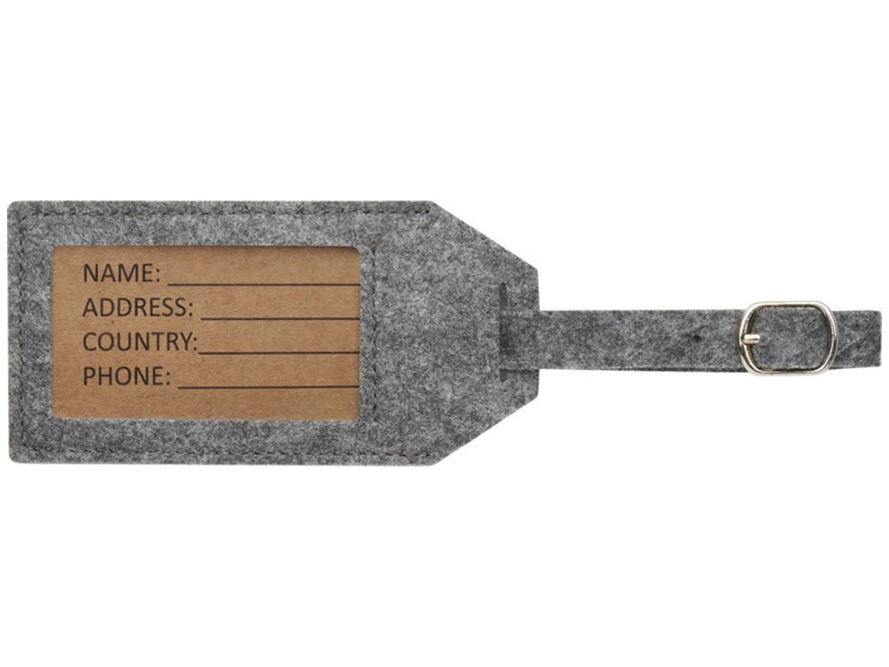 Багажная бирка Tie - Серый