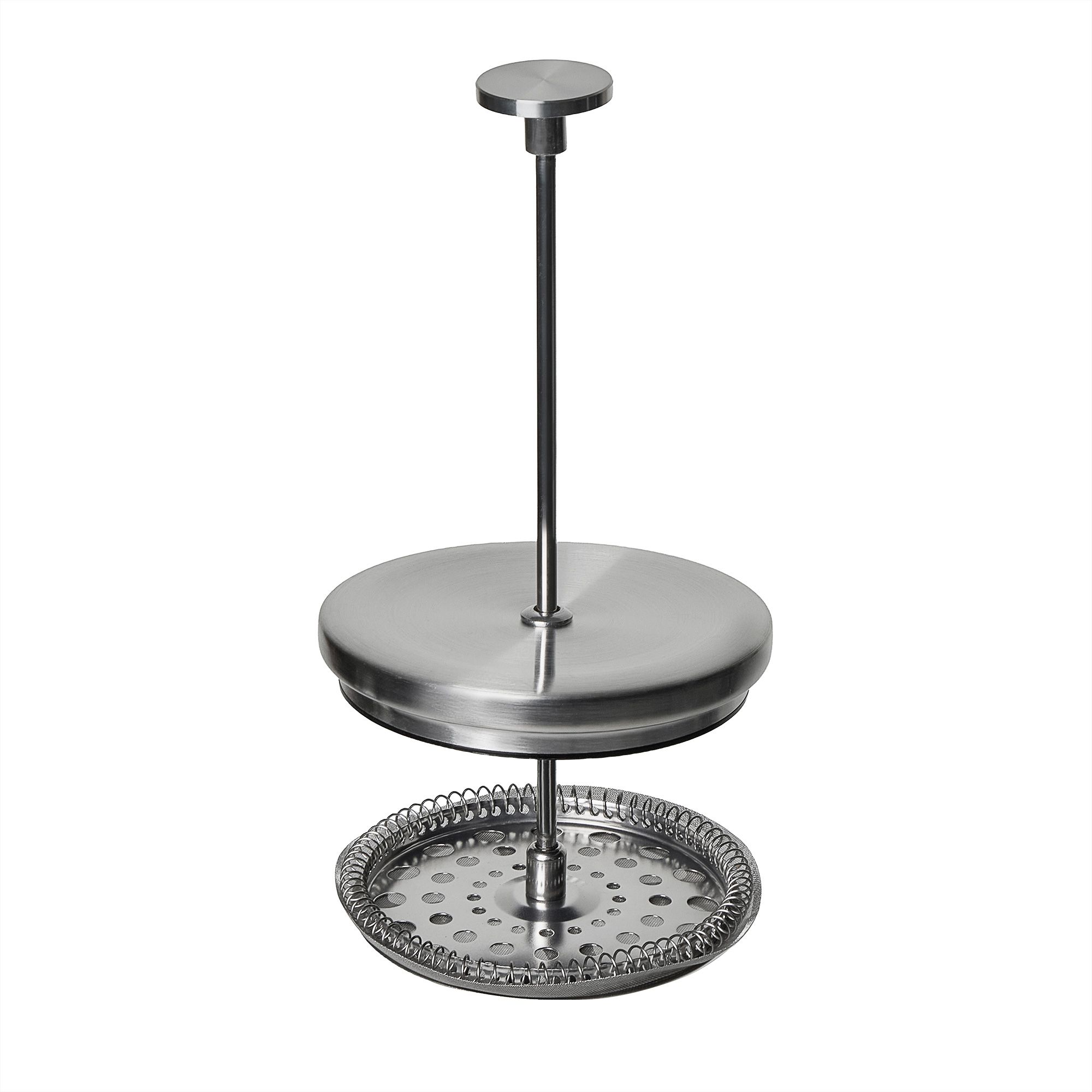 Стеклянный френч-пресс со стальной крышкой "Уганда", 1л, черный